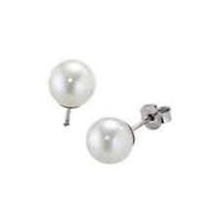 Orecchini Miluna Donna Perle Gemelle Regina in Oro bianco Perla PAA885BM - PAA885BM